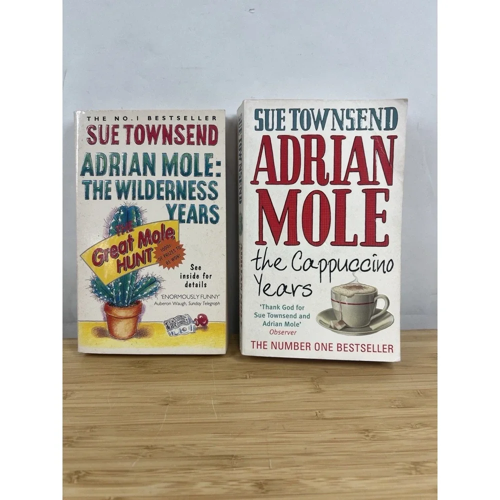 Sue Townsend Adrian Mole Paperback Lot Wilderness Years Cappuccino‎ Years